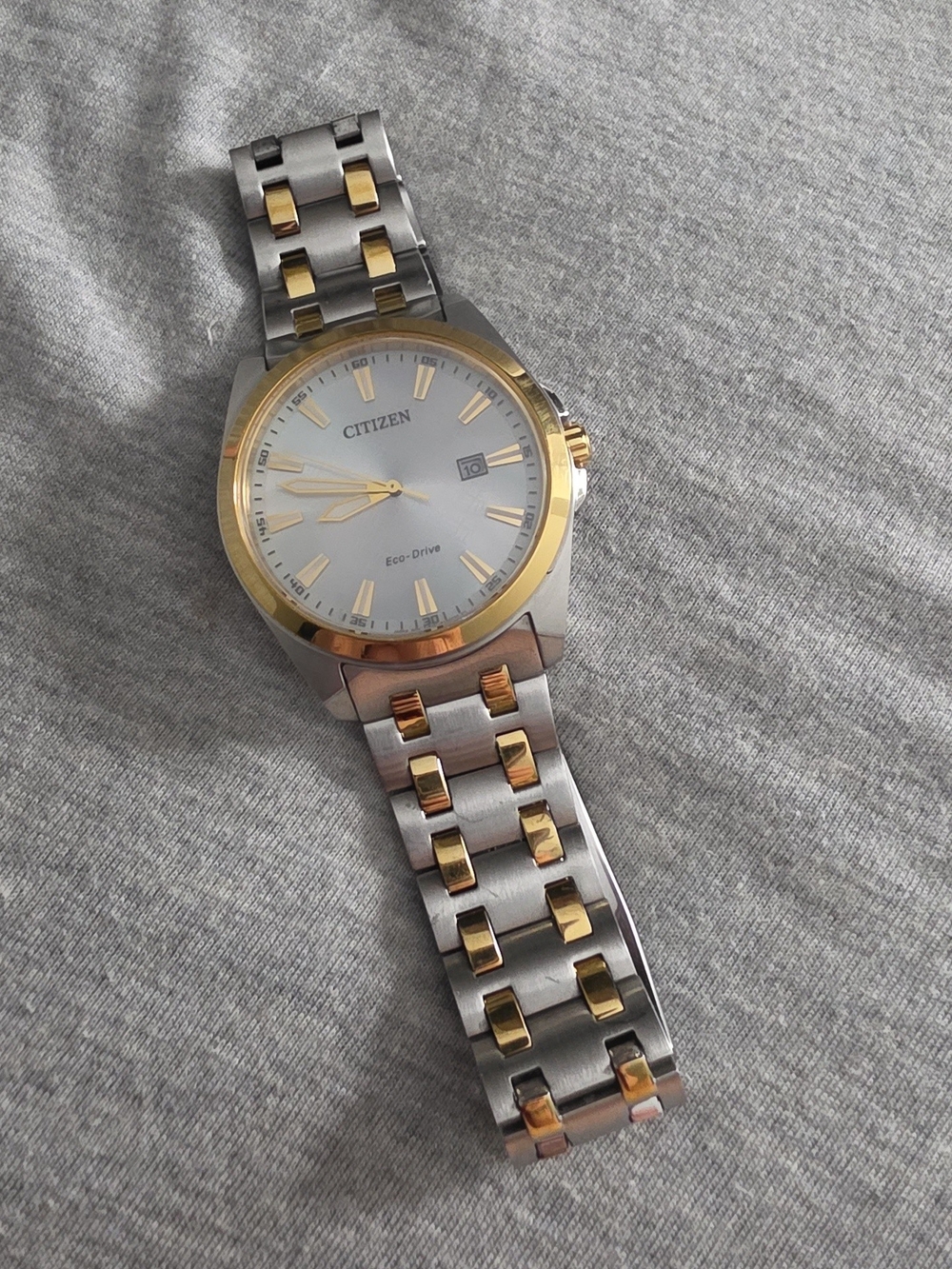 Citizen Two-Tone Silver and Gold Men's Bracelet Watch